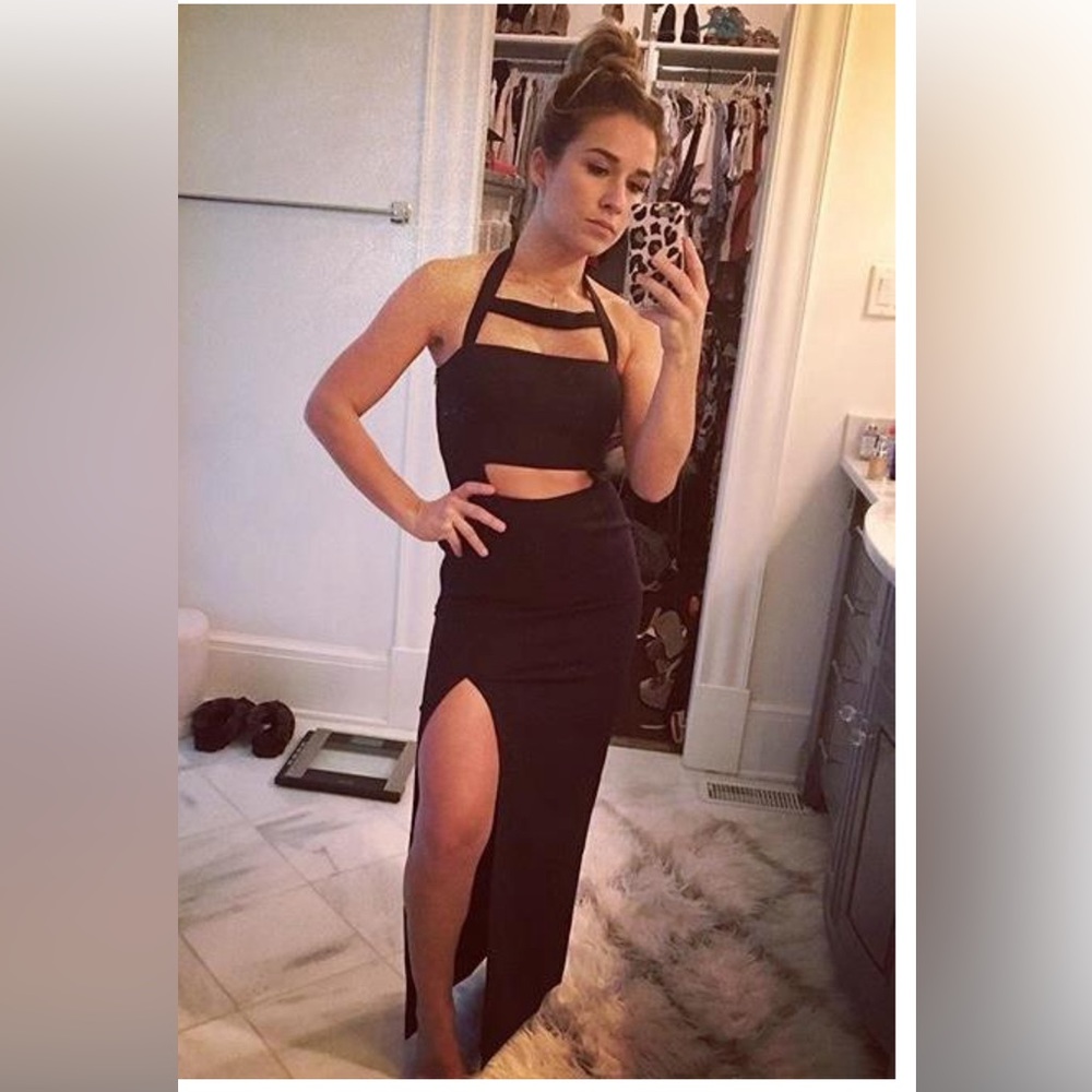 Kittenish Midnight Maxi Dress